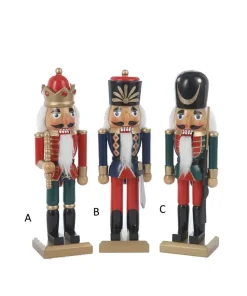 10" Wooden Soldier Nutcrackers, 3 Assorted, C6194, Kurt Adler