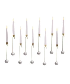 Battery-Operated Candle With Glass Weight Light Set, Bat0001, Kurt Adler