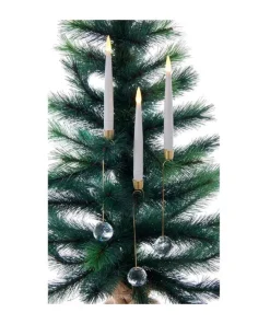 Battery-Operated Candle With Glass Weight Light Set, Bat0001, Kurt Adler