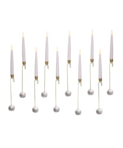 Battery-Operated Candle With Glass Weight Light Set, Bat0001, Kurt Adler