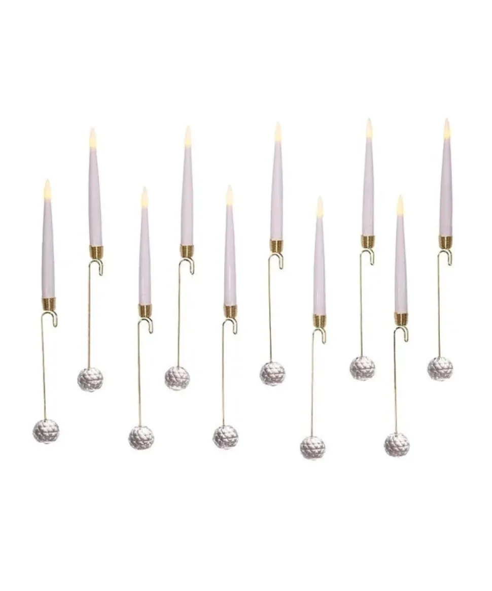 Battery-Operated Candle With Glass Weight Light Set, Bat0001, Kurt Adler