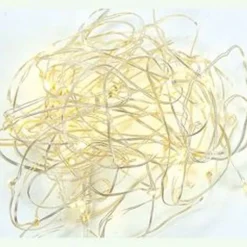 Battery-Operated 50-Light Warm White Led Fairy Twinkle Light Set