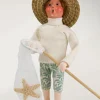 Beach Girl Catching Starfish, Byers Choice, Znau173