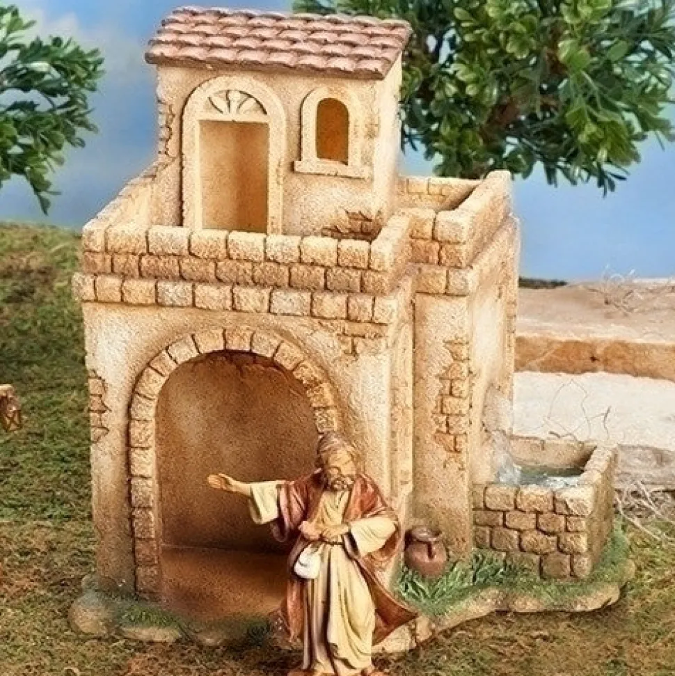 Bethlehem Inn With Working Fountain, 5" Fontanini, 55585
