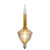 Bubble Light Gold Glitter Replacement Bulbs 3 Pk