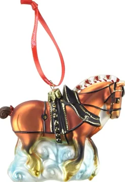 Budweiser Glass Horse Ornament Ab4152