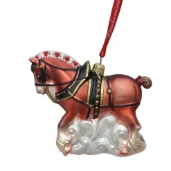Budweiser Glass Horse Ornament Ab4152