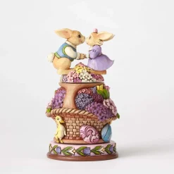 Bunnies With Rotatable Flowers