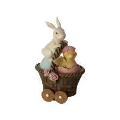 Bunny And Chick In Basket