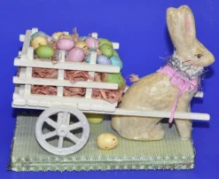 Bunny Pullinng A Cart Of Eggs