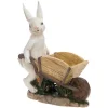 Bunny With Wheel Barrel