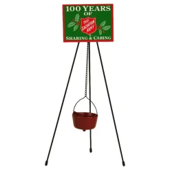 Byers Choice Red Kettle With Tripod, 430Ke