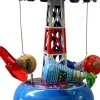 Carousel With Space Capsules, Collectible Tin Toy, Ms631