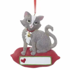 Cat On Pillow Ornament, A1840, Kurt Adler