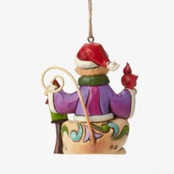 Cat With Birdhouse Mini Ornament