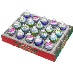 Christmas Brites 1.25" 20 Count Decorated Rounds
