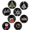 Christmas Enamel Pins Assortment, 8 Assorted, C2189, Kurt Adler