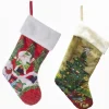 Christmas Tree And Santa Stockings, 2 Assorted, C4728