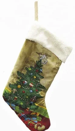 Christmas Tree And Santa Stockings, 2 Assorted, C4728
