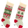 Christmas Tree And Snowflake Knitted Stockings, B0673, Kurt Adler
