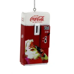 Coca-Cola® Red And White Vintage Vending Machine Ornament, Cc2131
