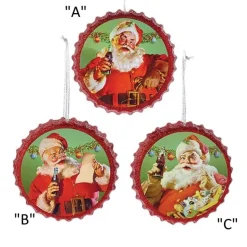 Coca-Cola® Santa Bottle Cap Ornaments