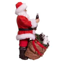 Coca-Cola®, Santa With Bag And Polar Bear, Cc5203, Kurt Adler