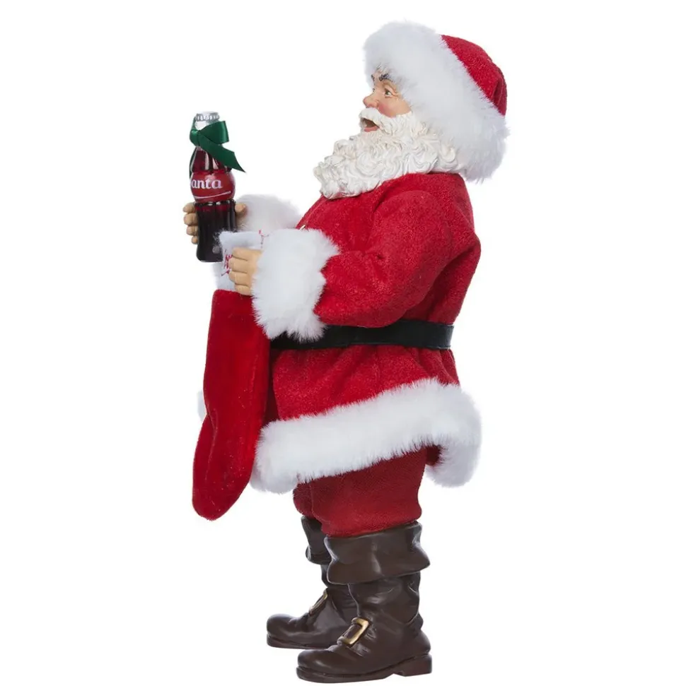 Coca-Cola® Santa With Coke Bottle And Stocking