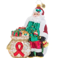 Cr, Aids Awareness Santa, 1021196, Christopher Radko