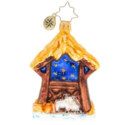 Cr, Asleep In The Manger Gem, 1020242, Christopher Radko