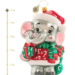 Cr, Baby Benevolent Elephant, 1020767, Christopher Radko