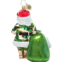 Cr, Camo Christmas Santa, 1021299, Radko