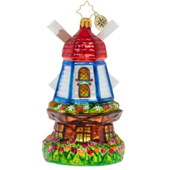 Cr, Catching A Breeze Windmill, 1020521, Christopher Radko