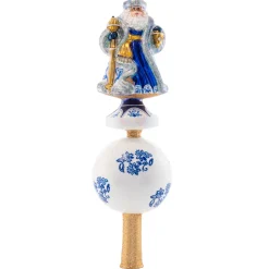 Cr, Chinoiserie Elegance Santa Finial, 1021534, Radko