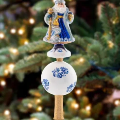 Cr, Chinoiserie Elegance Santa Finial, 1021534, Radko