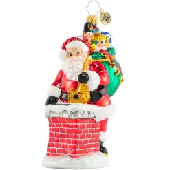 Cr, Down The Chimney He Goes!, 1020619, Christopher Radko