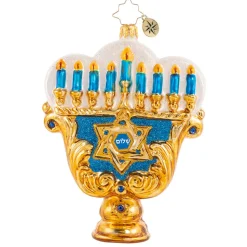 Cr, Eight Nights Of Light Menorah, 1020517, Christopher Radko