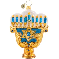 Cr, Eight Nights Of Light Menorah, 1020517, Christopher Radko