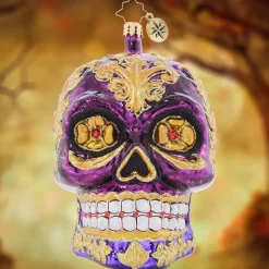 Cr, Festive Filigree Calavera, 1021667, Radko