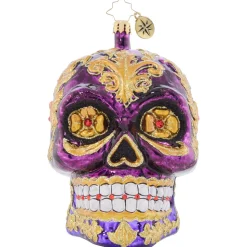 Cr, Festive Filigree Calavera, 1021667, Radko