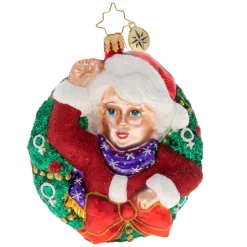 Cr, Fight For Women's Rights Wreath, 1020347, Christopher Radko