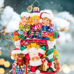 Cr, Fireplace High Jinks, 1021622, Radko