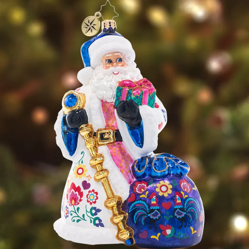 Cr, Floral Folk Santa, 1021441, Radko
