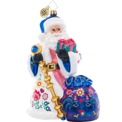 Cr, Floral Folk Santa, 1021441, Radko