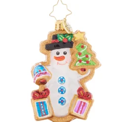 Cr, Gingerbread Snowman Gem, 1021413, Radko. Gem