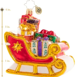 Cr, Glorious & Gilded Sleigh, 1020737, Christopher Radko