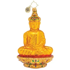 Cr, Golden Serenity Budda, 1020052, Christopher Radko