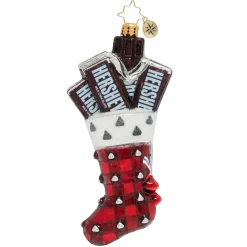Cr, Hershey's Kisses Stocking, 1020075, Christopher Radko