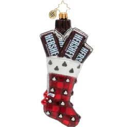 Cr, Hershey's Kisses Stocking, 1020075, Christopher Radko