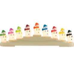 Cr, Holiday Splendor 9 Count Snowman Light Candolier, 4027595, Christopher Radko